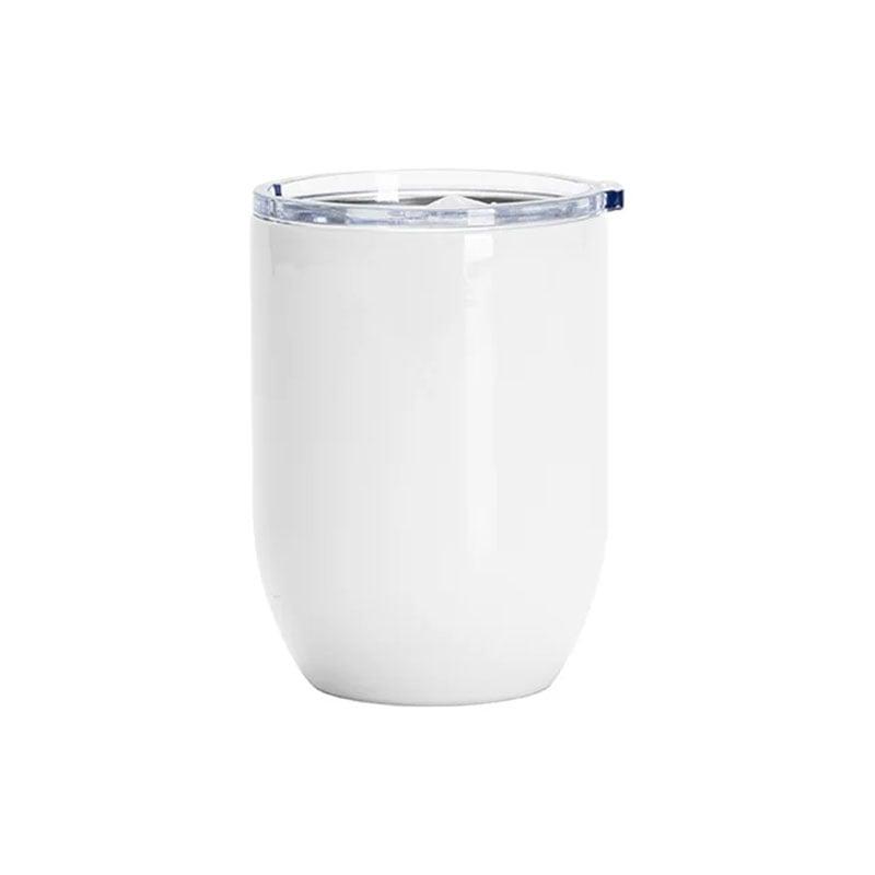 BESTSUB Чаша за вино, с капак, неръждаема стомана, 450 ml, бяла | JAR Computers BESTSUB Чаша за вино, с капак, неръждаема стомана, 450 ml, бяла