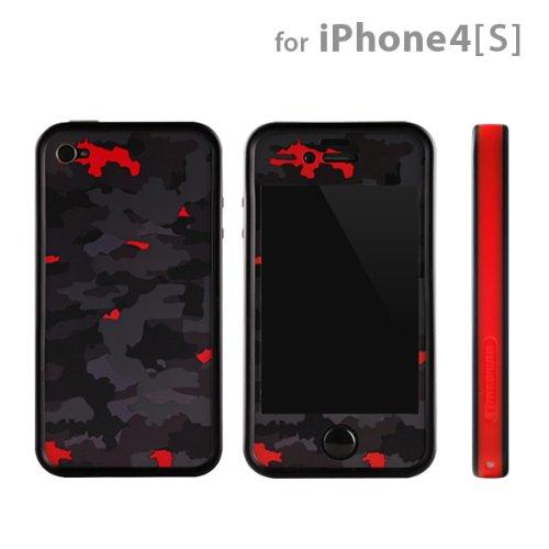 Бъмпер, скин и фолио за iPhone 4/4S - Tunewear Poptune Camo (черен-червен) | JAR Computers Бъмпер, скин и фолио за iPhone 4/4S - Tunewear Poptune Camo (черен-червен)
