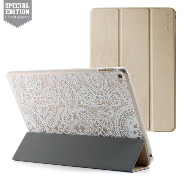 Кожен калъф, тип папка и поставка за iPad Air 2, iPad Pro 9.7 - Prodigee Show Case (златист) | JAR Computers Кожен калъф, тип папка и поставка за iPad Air 2, iPad Pro 9.7 - Prodigee Show Case (златист)
