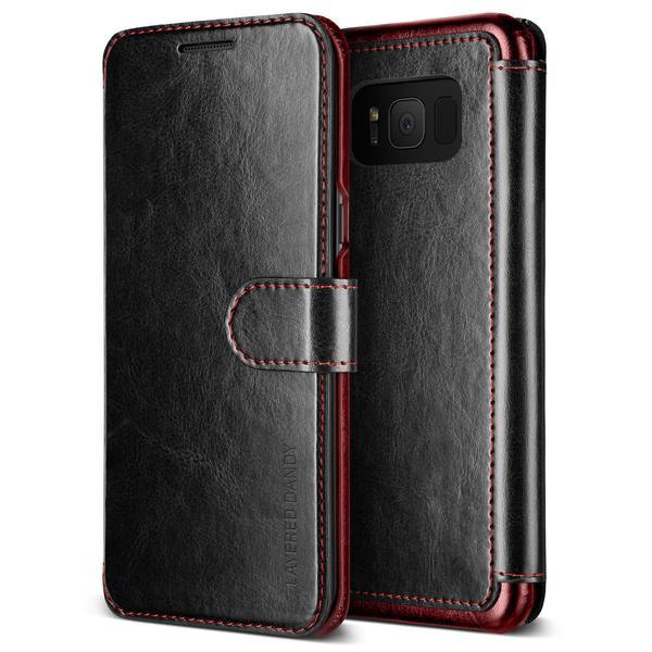 Кожен калъф, тип портфейл за Samsung Galaxy S8 - Verus Dandy Layered Case (черен) | JAR Computers Кожен калъф, тип портфейл за Samsung Galaxy S8 - Verus Dandy Layered Case (черен)