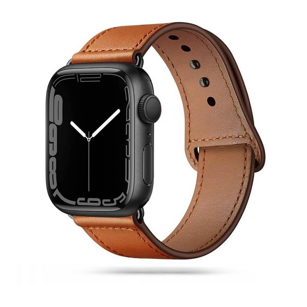 Кожена каишка от естествена кожа за Apple Watch 38мм, 40мм, 41мм, 42мм (2024) - Tech-Protect Leatherfit Watch Band (кафяв) | JAR Computers Кожена каишка от естествена кожа за Apple Watch 38мм, 40мм, 41мм, 42мм (2024) - Tech-Protect Leatherfit Watch Band (кафяв)