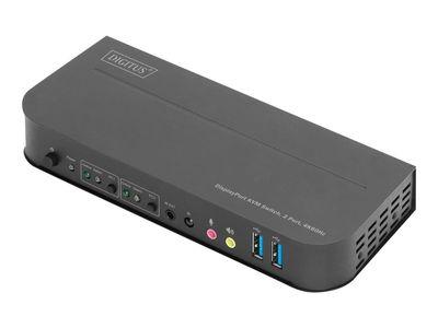 Мрежов суич DIGITUS DS-12850 - KVM / audio / USB switch - 2 ports