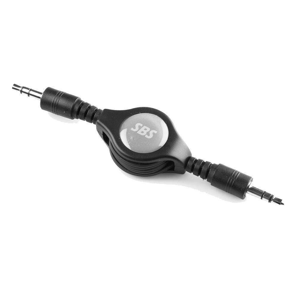Разтягащ се аудио кабел за iPhone и мобилни устройства - SBS Retractable Audio Cable | JAR Computers Разтягащ се аудио кабел за iPhone и мобилни устройства - SBS Retractable Audio Cable