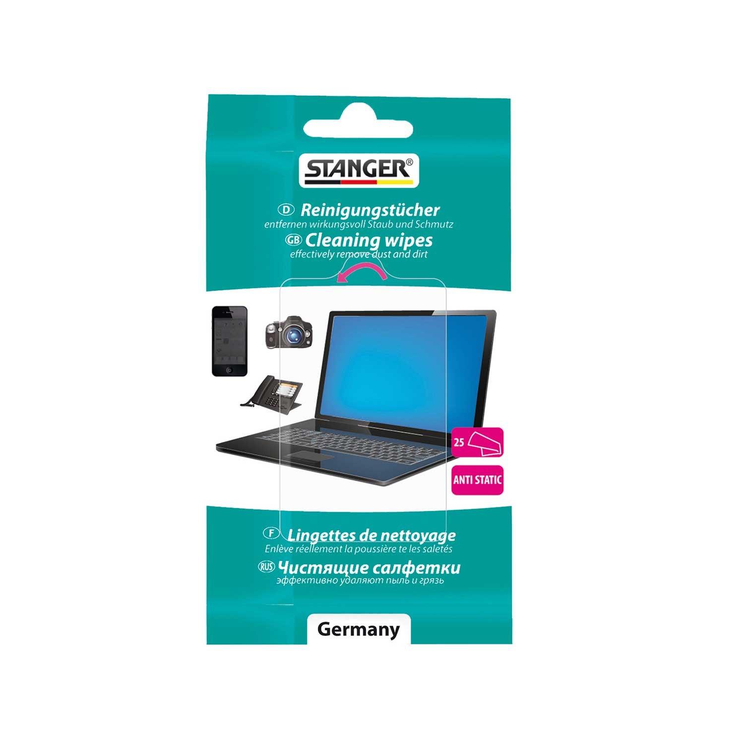 Stanger Кърпи за почистване на екрани, 25 броя | JAR Computers Stanger Кърпи за почистване на екрани, 25 броя