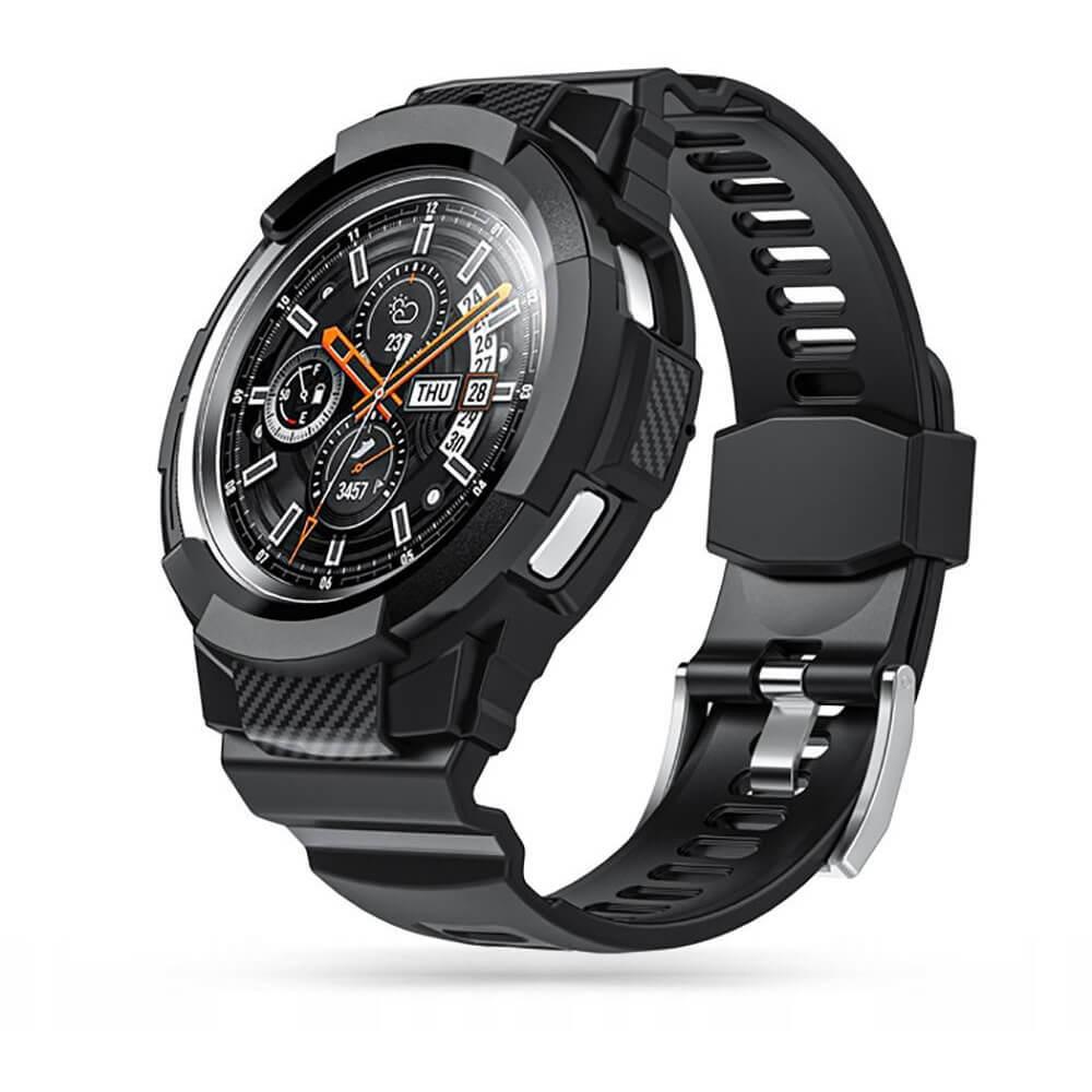 Удароустойчив TPU кейс с вградена силиконова каишка за Samsung Galaxy Watch 5, Galaxy Watch 4 44mm - Tech-Protect Scout Pro Case (черен) | JAR Computers Удароустойчив TPU кейс с вградена силиконова каишка за Samsung Galaxy Watch 5, Galaxy Watch 4 44mm - Tech-Protect Scout Pro Case (черен)