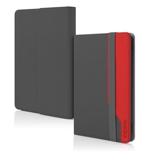 Универсален калъф тип папка за таблети до 7 инча - Incipio Invert Universal Folio (сив-червен) | JAR Computers Универсален калъф тип папка за таблети до 7 инча - Incipio Invert Universal Folio (сив-червен)