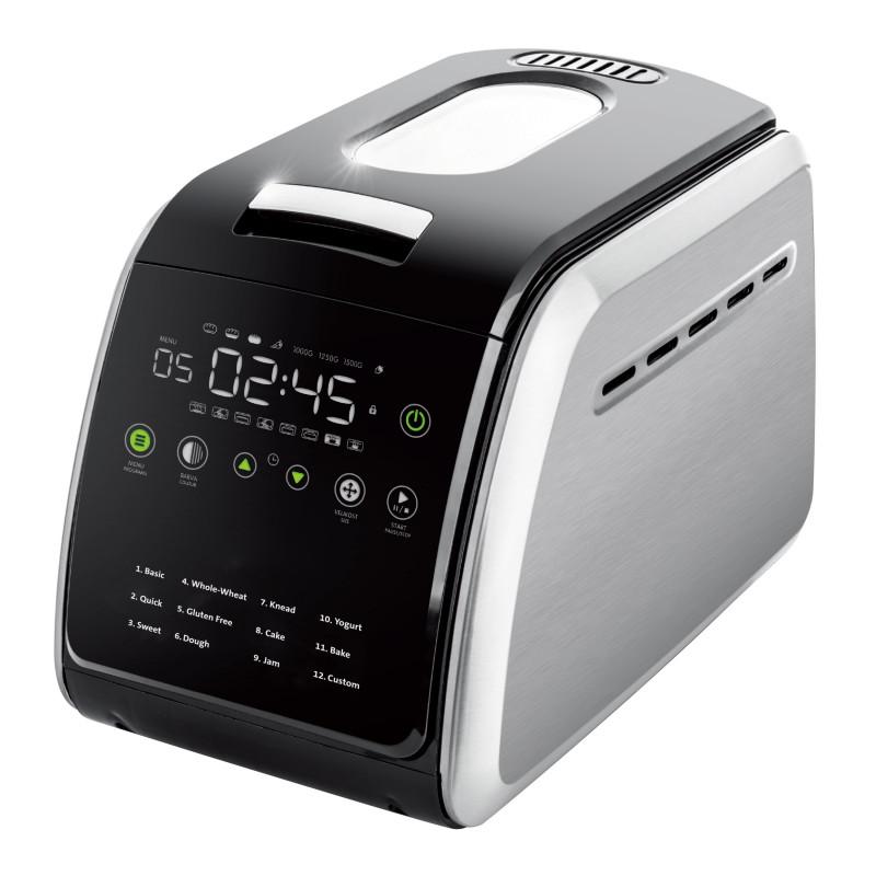 Втора ръка: Хлебопекарна Oliver Voltz OV51446A, 850W, 1500 гр, 12 програми, LCD дисплей, Таймер, Сребрист/черен | JAR Computers Втора ръка: Хлебопекарна Oliver Voltz OV51446A, 850W, 1500 гр, 12 програми, LCD дисплей, Таймер, Сребрист/черен