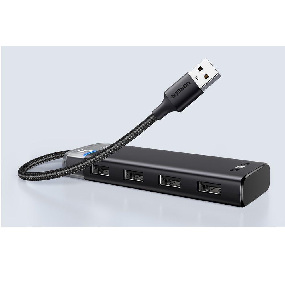 4-ри портов USB-A хъб с 4 х USB-A 3.0 порта (сив) - Ugreen USB-A 3.0 Hub 4 Port | JAR Computers 4-ри портов USB-A хъб с 4 х USB-A 3.0 порта (сив) - Ugreen USB-A 3.0 Hub 4 Port