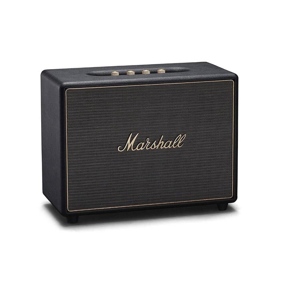 Безжичен аудиофилски спийкър с Bluetooth и 3.5 mm изход - Marshall Woburn Wi-Fi Multi-Room (черен) | JAR Computers Безжичен аудиофилски спийкър с Bluetooth и 3.5 mm изход - Marshall Woburn Wi-Fi Multi-Room (черен)