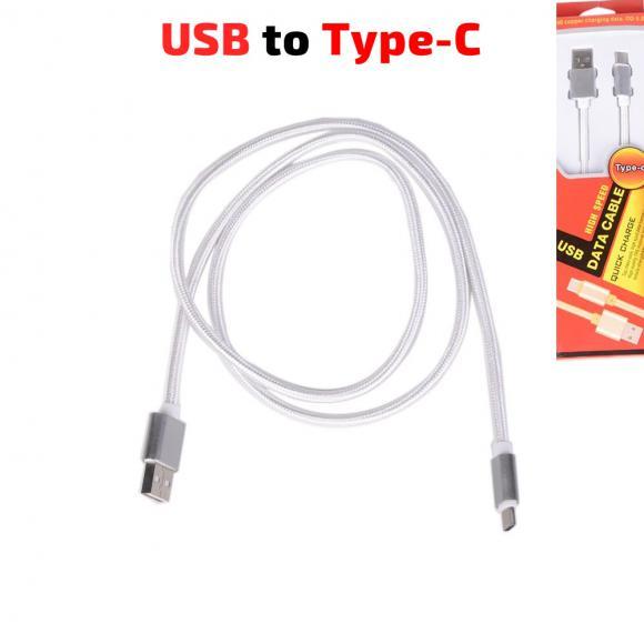 CABLE-168/1 USB Type-C textil BOX Red