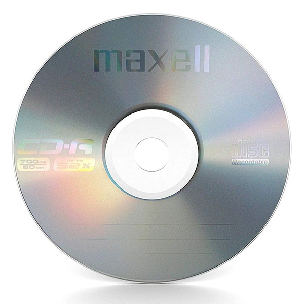 CD-R MAXELL 52x 700MB, no case | JAR Computers CD-R MAXELL 52x 700MB, no case