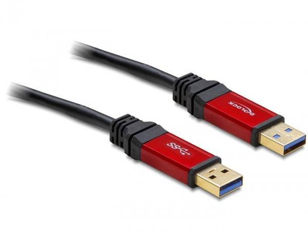 DeLOCK 3.0m USB 3.0 A USB кабел USB 3.2 Gen 1 (3.1 Gen 1) 3 м USB A