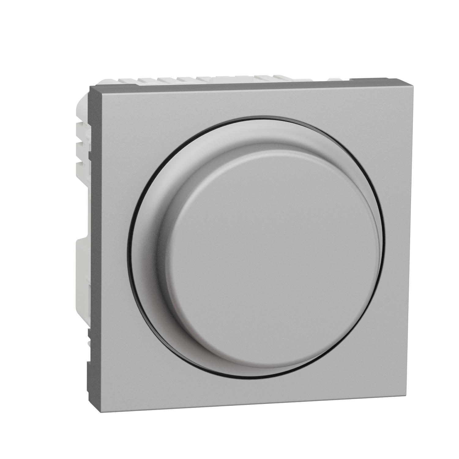 Димер с бутон 400W универсален, 2M, алуминий - SCHNEIDER ELECTRIC New Unica NU351430 | JAR Computers Димер с бутон 400W универсален, 2M, алуминий - SCHNEIDER ELECTRIC New Unica NU351430