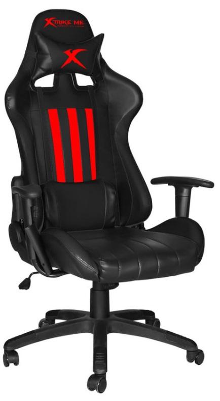 Гейминг стол Xtrike ME - GC-905 BK, черен/червен