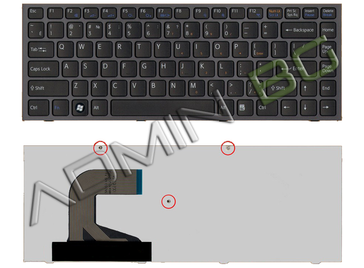 Клавиатура за лаптоп Sony Vaio VPC-S Series Черна с Черна Рамка с Кирилица / Black Frame Black | JAR Computers Клавиатура за лаптоп Sony Vaio VPC-S Series Черна с Черна Рамка с Кирилица / Black Frame Black