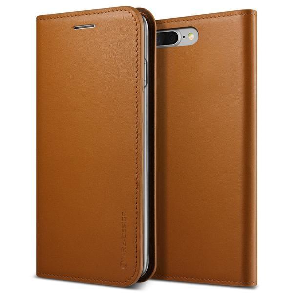Кожен калъф (естествена кожа), тип портфейл за iPhone 8 Plus, iPhone 7 Plus - Verus Genuine Leather Diary Case (кафяв) | JAR Computers Кожен калъф (естествена кожа), тип портфейл за iPhone 8 Plus, iPhone 7 Plus - Verus Genuine Leather Diary Case (кафяв)