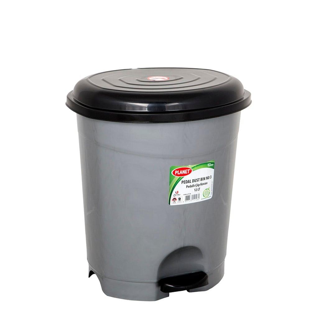 Кош Planet с педал, 12 L, сив, 290 x 270 x 325 cm | JAR Computers Кош Planet с педал, 12 L, сив, 290 x 270 x 325 cm