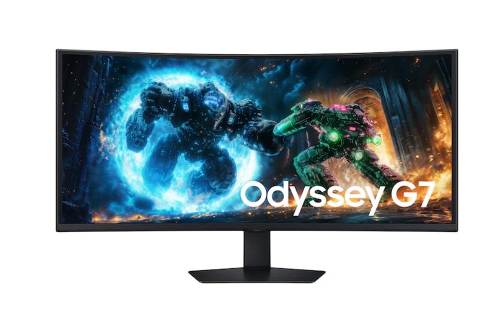 Монитор Samsung Odyssey G7 LS40FG750, 40",VA, Curved, LED, WUHD, 5120x2160, AG, HDMI, DP, USB, черен | JAR Computers Монитор Samsung Odyssey G7 LS40FG750, 40",VA, Curved, LED, WUHD, 5120x2160, AG, HDMI, DP, USB, черен