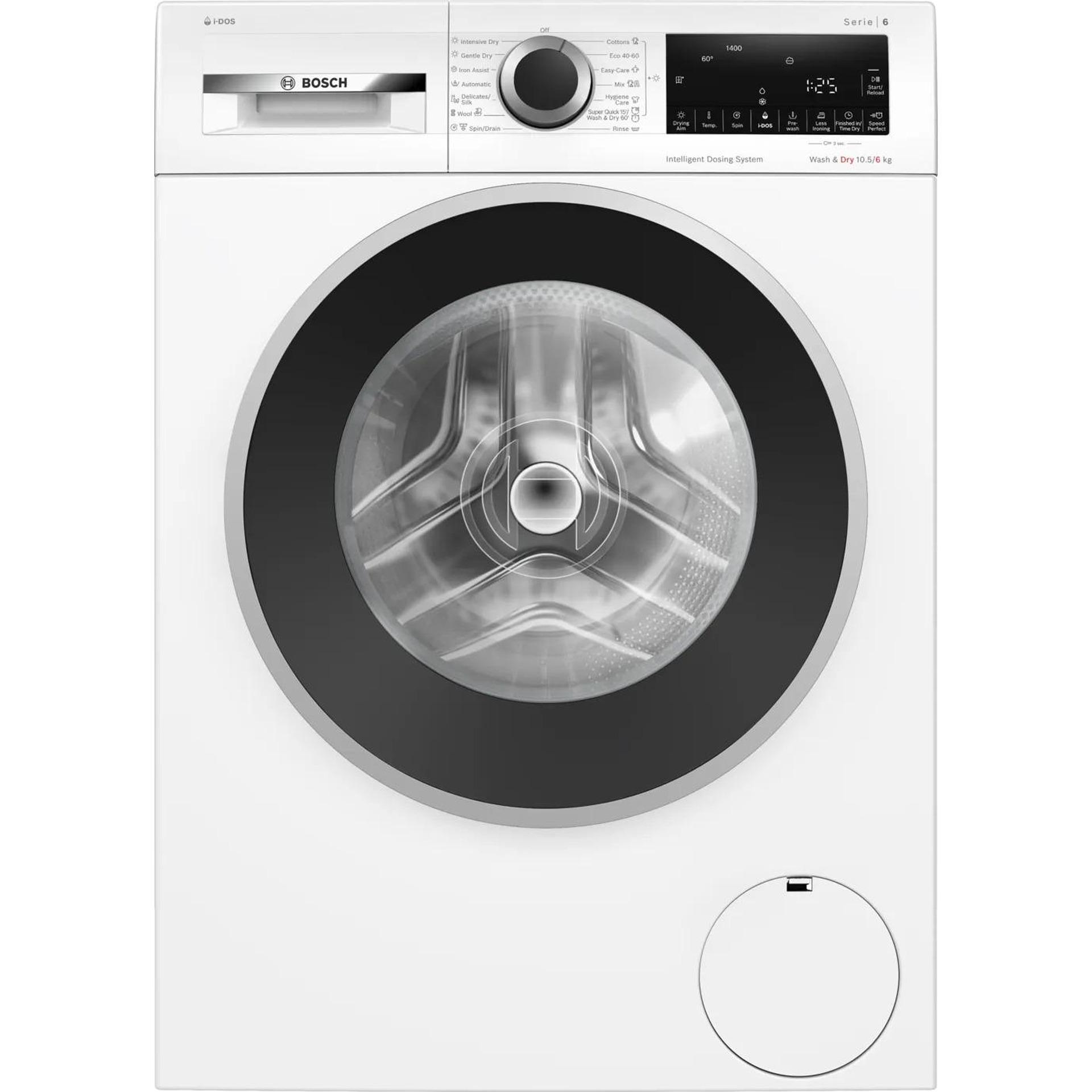 Пералня със сушилня Bosch WNG254A0BY , 10.50 kg, 1400 об./мин., 6 kg, D , Бял
