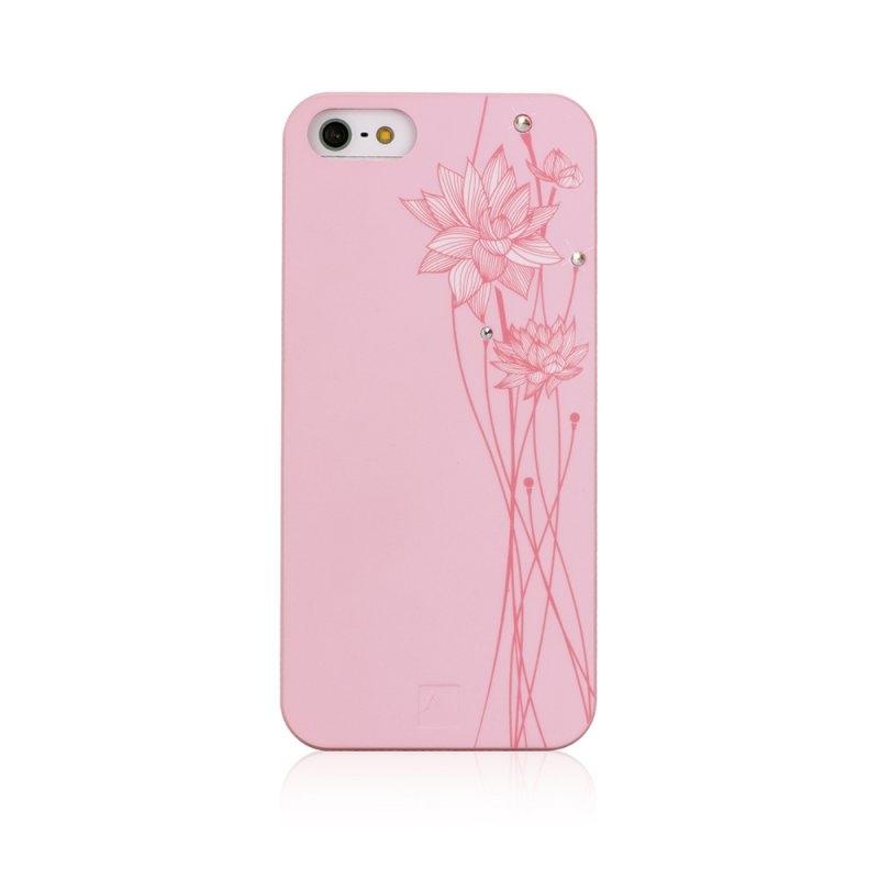 Поликарбонатов кейс с кристали Сваровски за iPhone 5, iPhone 5S, iPhone SE - Bling My Thing Lotus (розов) | JAR Computers Поликарбонатов кейс с кристали Сваровски за iPhone 5, iPhone 5S, iPhone SE - Bling My Thing Lotus (розов)