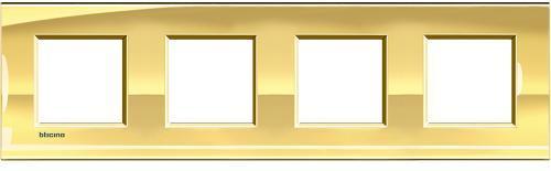 Рамка 4х2 мод. метална правоъгълна Ice gold LL Bticino | JAR Computers Рамка 4х2 мод. метална правоъгълна Ice gold LL Bticino