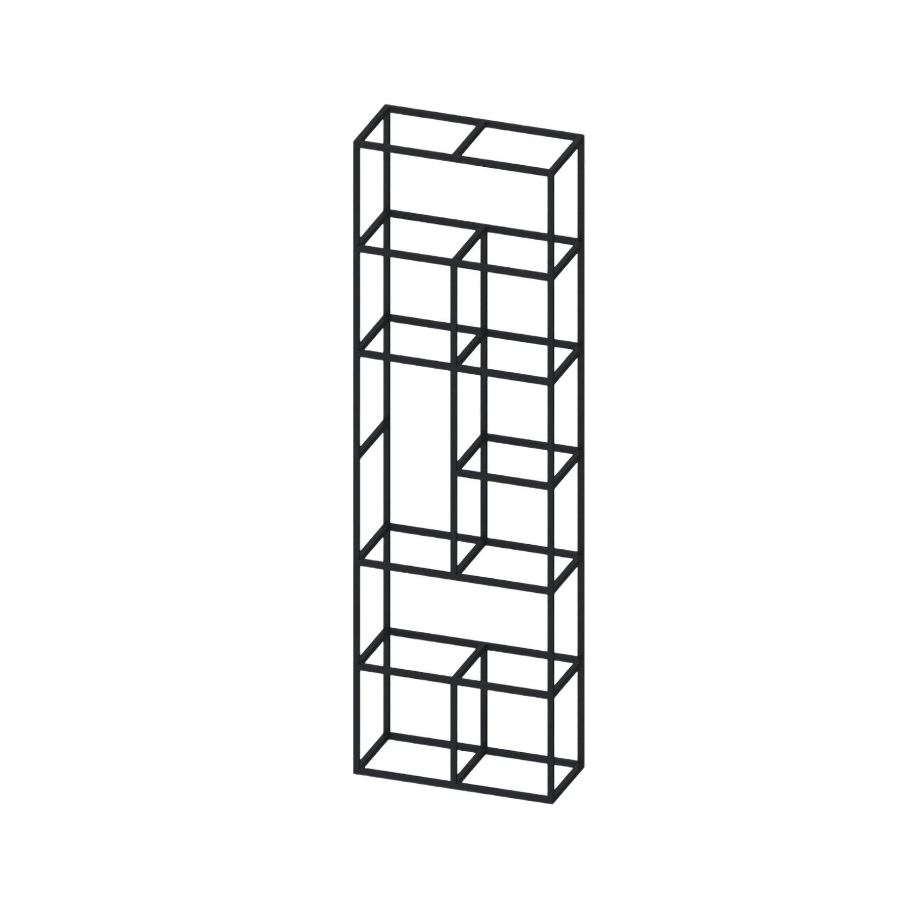 Стелаж RFG Boxi M, метален, 720 х 370 х 2120 mm, черен | JAR Computers Стелаж RFG Boxi M, метален, 720 х 370 х 2120 mm, черен