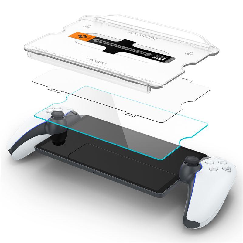 Стъклено защитно покритие за дисплея на PlayStation Portal Remote Player - Spigen Glas.tR EZ Fit Tempered Glass (прозрачно) | JAR Computers Стъклено защитно покритие за дисплея на PlayStation Portal Remote Player - Spigen Glas.tR EZ Fit Tempered Glass (прозрачно)