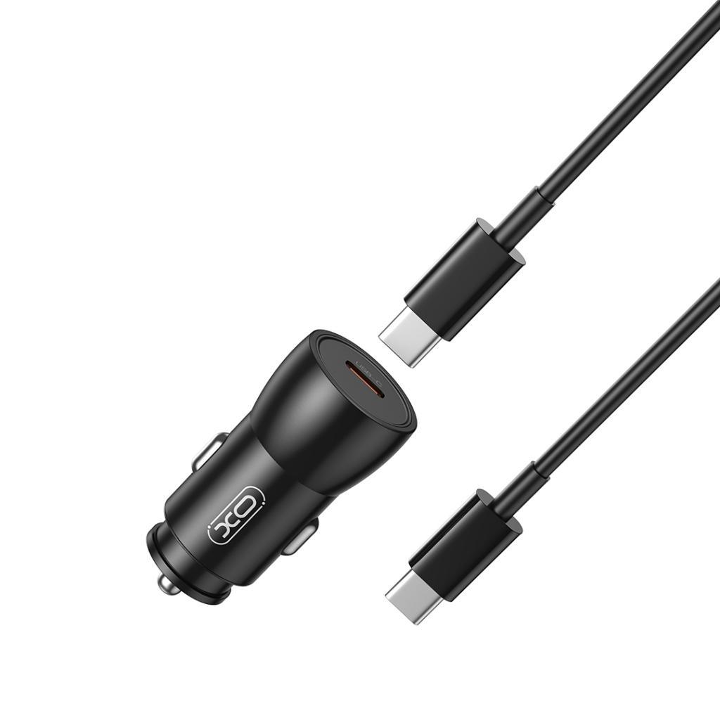 XO 12V 25W, USB-C, кабел C-C, черен - CC57 | JAR Computers XO 12V 25W, USB-C, кабел C-C, черен - CC57