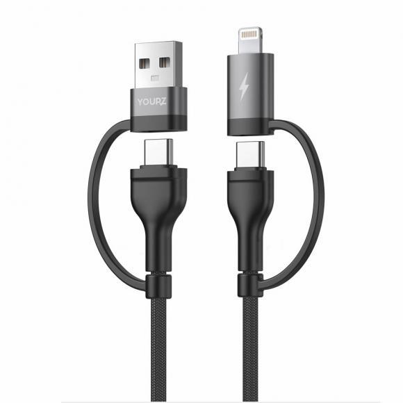 Cable YOURZ M33 Type C 4 in1 | JAR Computers Cable YOURZ M33 Type C 4 in1