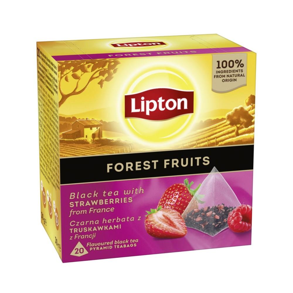 Чай Lipton Pyramids черен, горски плодове, кутия 20 бр. x 1.5 г | JAR Computers Чай Lipton Pyramids черен, горски плодове, кутия 20 бр. x 1.5 г