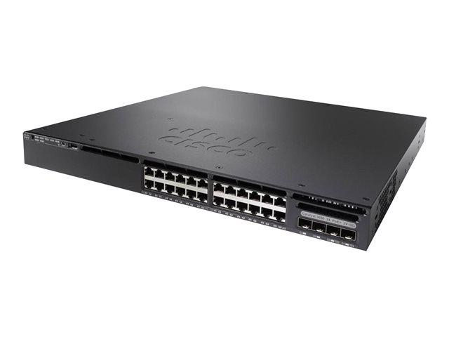 CISCO Cat 3650 24 Port PoE 2x10G Uplink IP Base