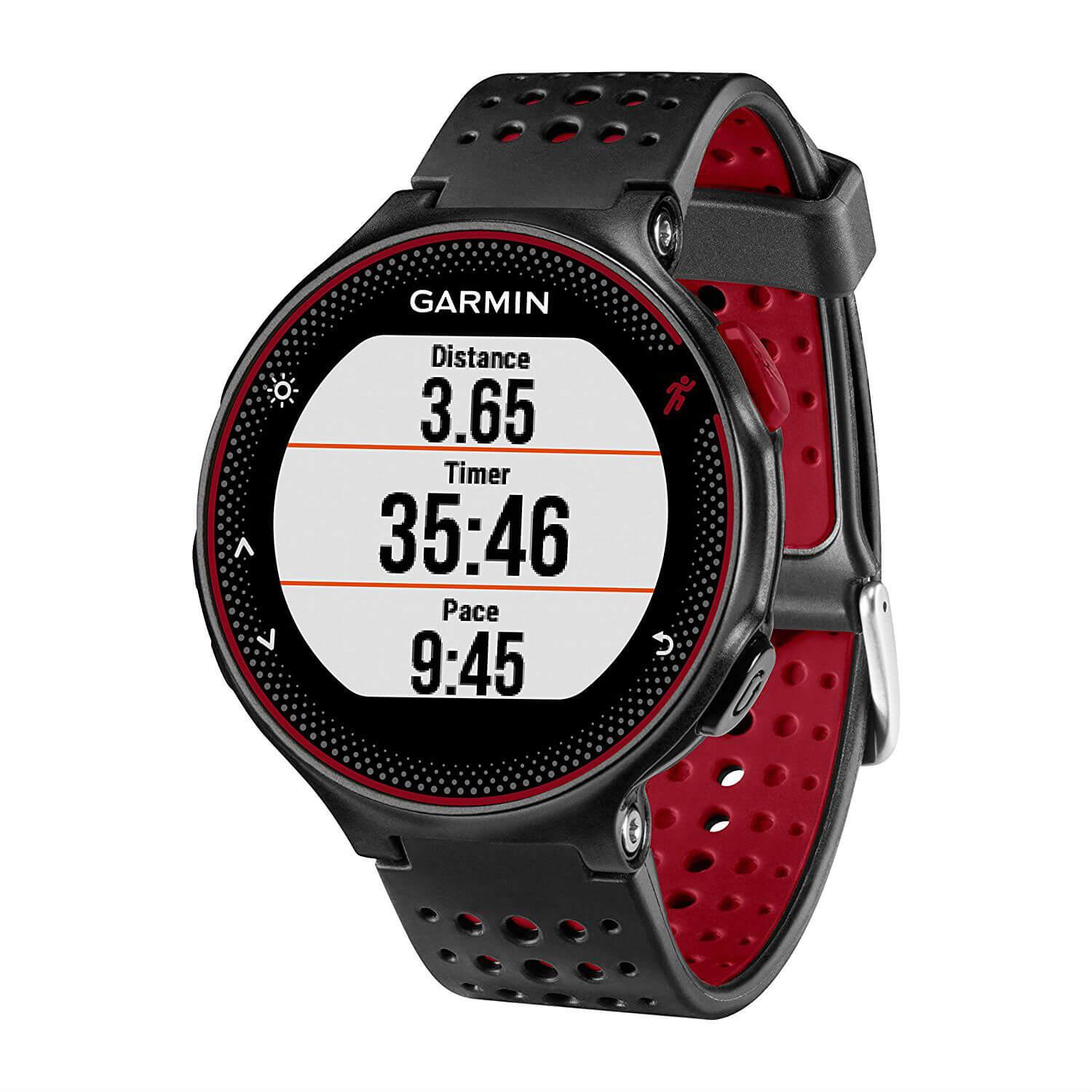 Garmin Forerunner 235 - GPS часовник за бягане с Garmin Elevate вграден пулсомер (черен-червен) | JAR Computers Garmin Forerunner 235 - GPS часовник за бягане с Garmin Elevate вграден пулсомер (черен-червен)