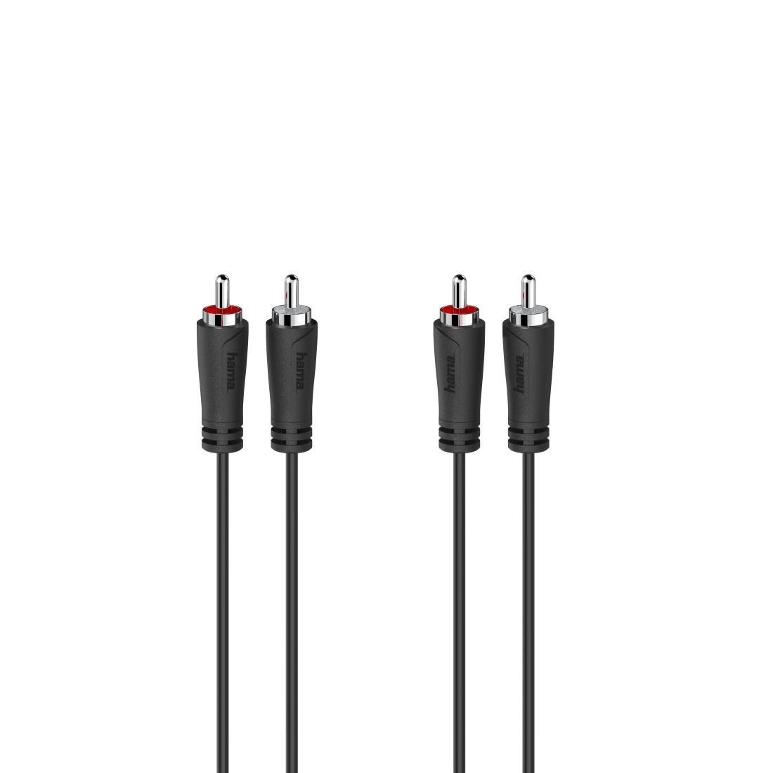 Hama 00205257 аудио кабел 1,5 м 2 x RCA Черен | JAR Computers Hama 00205257 аудио кабел 1,5 м 2 x RCA Черен