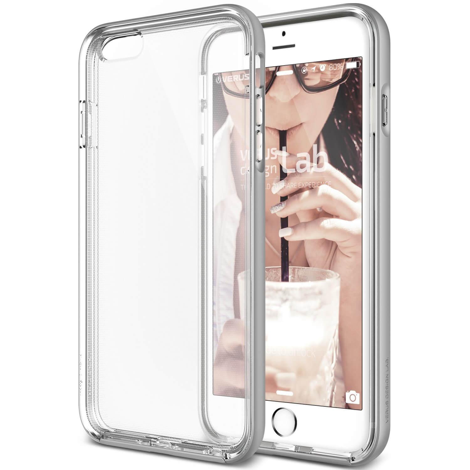 Хибриден удароустойчив кейс за iPhone 6S, iPhone 6 - Verus Crystal Bumper Case (сребрист-прозрачен) | JAR Computers Хибриден удароустойчив кейс за iPhone 6S, iPhone 6 - Verus Crystal Bumper Case (сребрист-прозрачен)