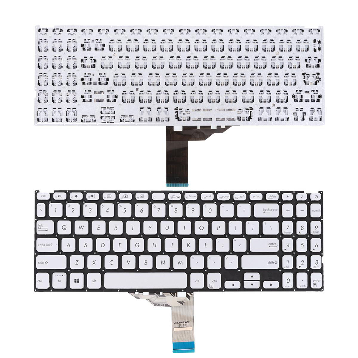 Клавиатура за лаптоп Asus VivoBook X512 X512FA X512DA X512UA Silver Without Frame / Сребриста Без Рамка С Малък Ентър US | JAR Computers Клавиатура за лаптоп Asus VivoBook X512 X512FA X512DA X512UA Silver Without Frame / Сребриста Без Рамка С Малък Ентър US