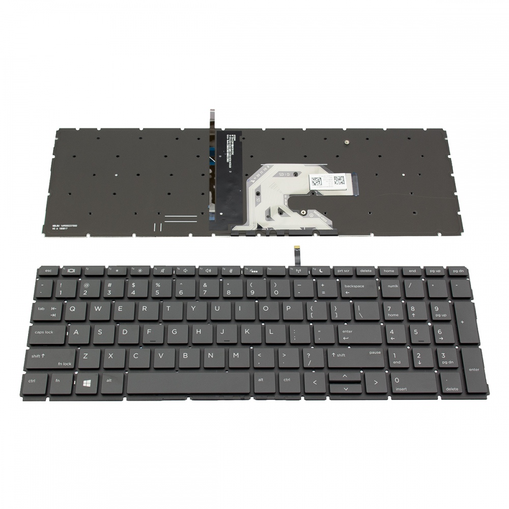 Клавиатура за лаптоп HP ProBook 450 G6 455 G6 450R G6 450 G7 Черна Без Рамка (Малък Ентър) / Black Without Frame US With Backlit | JAR Computers Клавиатура за лаптоп HP ProBook 450 G6 455 G6 450R G6 450 G7 Черна Без Рамка (Малък Ентър) / Black Without Frame US With Backlit
