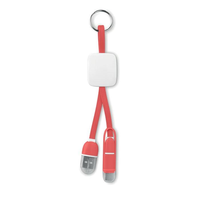 More Than Gifts USB Преходник Key ring, USB type C/ USB micro type B, червен | JAR Computers More Than Gifts USB Преходник Key ring, USB type C/ USB micro type B, червен