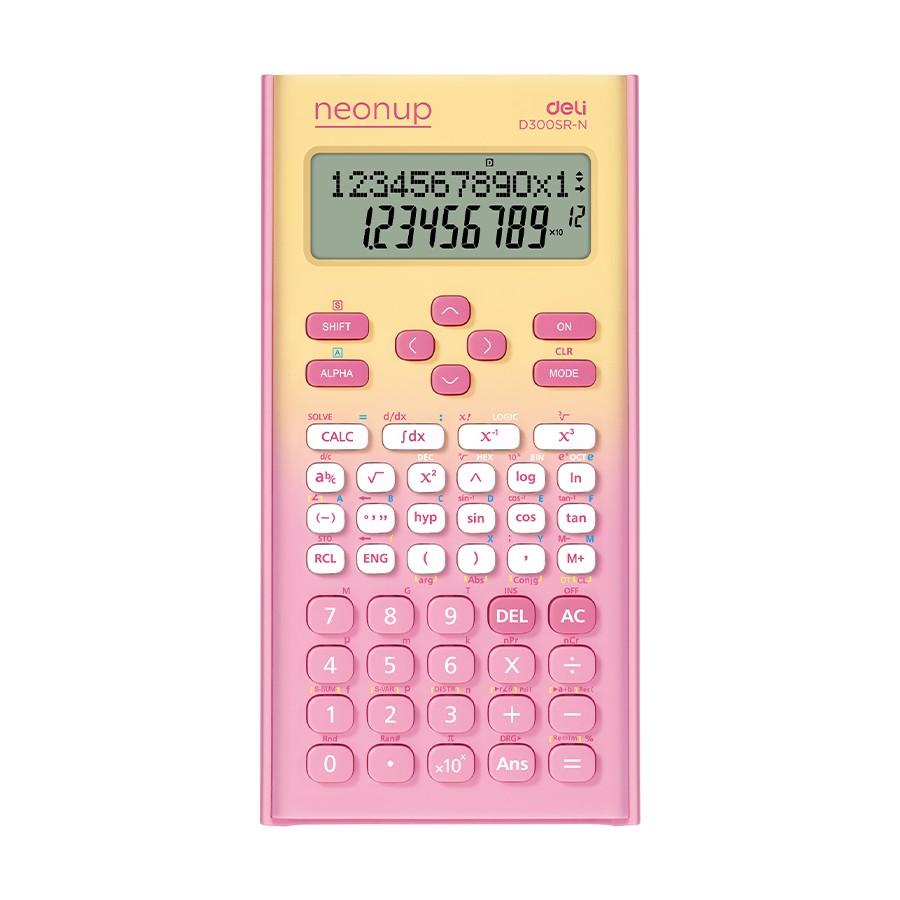 Научен калкулатор Deli Neonup ED300SR-N, 300 функции, 10+2 dgt, 162х82х20 мм, розово-жълт | JAR Computers Научен калкулатор Deli Neonup ED300SR-N, 300 функции, 10+2 dgt, 162х82х20 мм, розово-жълт