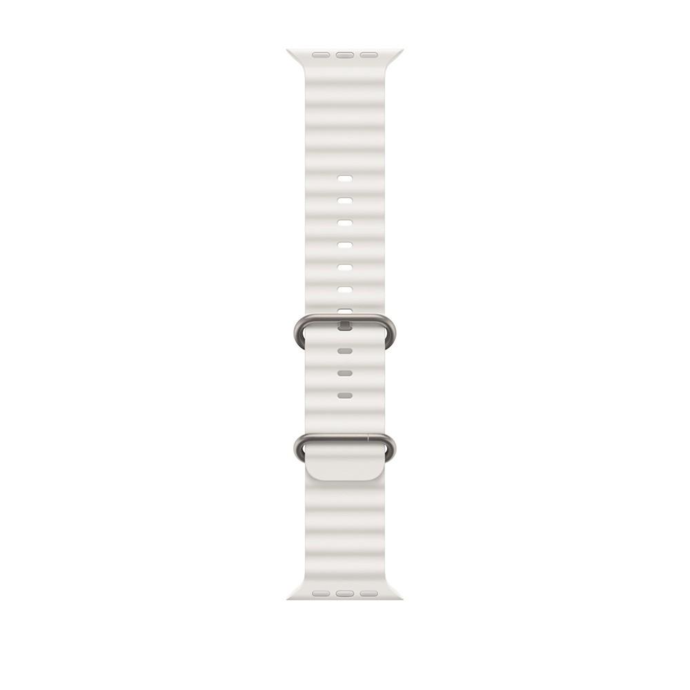 Оригинална флуороеластомерна каишка за Apple Watch Ultra, Ultra 2 49мм - Apple Ocean Band (бял) | JAR Computers Оригинална флуороеластомерна каишка за Apple Watch Ultra, Ultra 2 49мм - Apple Ocean Band (бял)