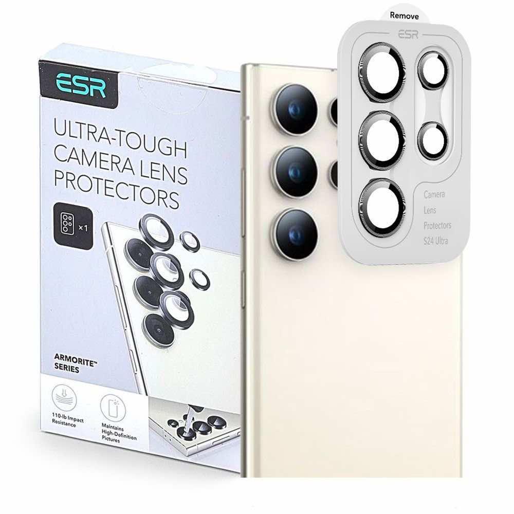 Предпазни стъклени лещи за камерата на Samsung Galaxy S25 Ultra - ESR Armorite Camera Lens Glass Protector (черен) | JAR Computers Предпазни стъклени лещи за камерата на Samsung Galaxy S25 Ultra - ESR Armorite Camera Lens Glass Protector (черен)