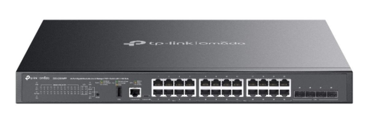 TP-Link SG5428XMPP network switch Managed L3 Gigabit Ethernet (10/100/1000) Power over Ethernet (PoE) Black | JAR Computers TP-Link SG5428XMPP network switch Managed L3 Gigabit Ethernet (10/100/1000) Power over Ethernet (PoE) Black