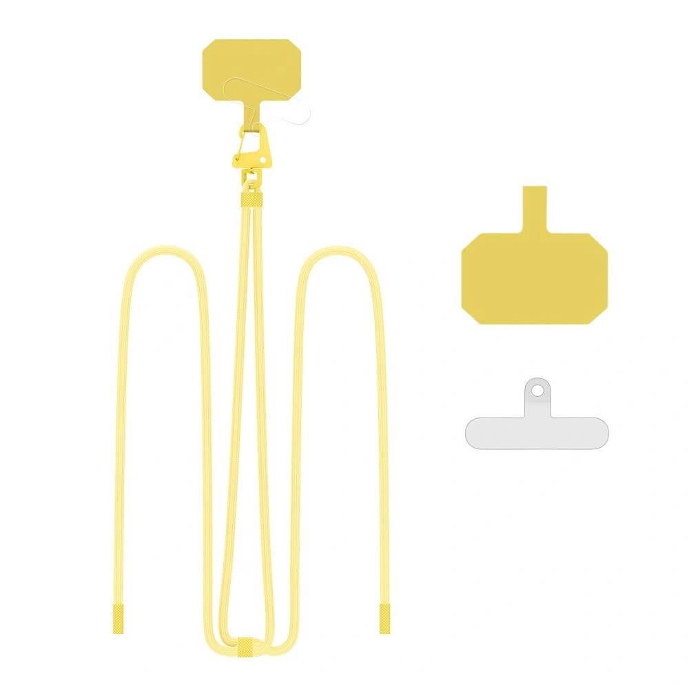 Универсална връзка за носене през врата за смартфони - Tech-Protect C5S Rope Universal Necklace Phone Lanyard (жълт) | JAR Computers Универсална връзка за носене през врата за смартфони - Tech-Protect C5S Rope Universal Necklace Phone Lanyard (жълт)