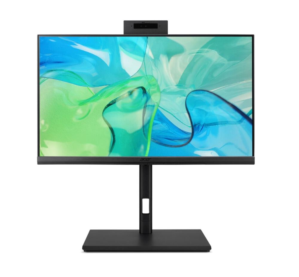 Acer Veriton VZ4724GT, AiO 23.8 FHD IPS, Intel Core i5-14400( up to 4.70GHz, 20MB), 16GB DDR5(max.64GB), 512GB SSD+(M.2 slot free),8x DVD, Intel UHD Graphics, GLAN & TPM 2.0, 135W AC, IR cam Shutter, Kbd & Mouse Wireless, Ergo Stand, Win 11 PRO, 3Y War.