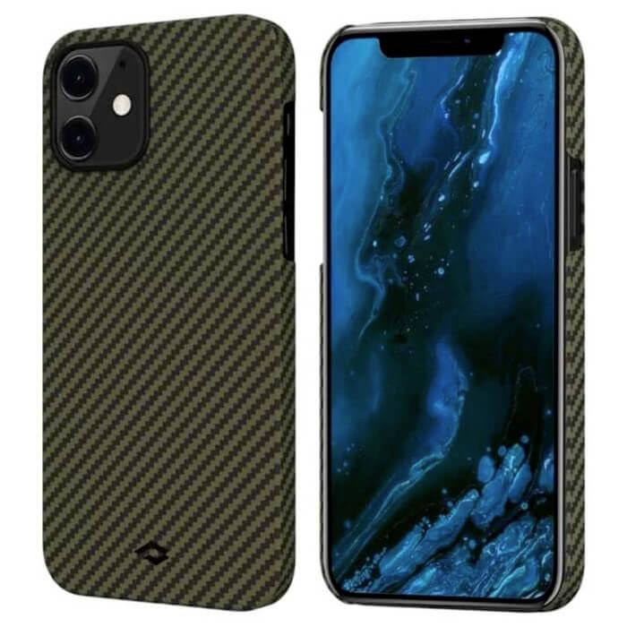 Кевларен кейс за iPhone 12 mini (черен-жълт) - Pitaka MagEZ Aramid Fiber Case | JAR Computers Кевларен кейс за iPhone 12 mini (черен-жълт) - Pitaka MagEZ Aramid Fiber Case
