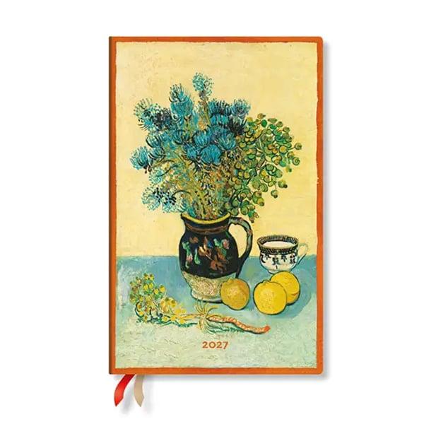 Paperblanks Планер Van Gogh's Still Life, Maxi, хоризонтален, твърда корица, 88 листа, за 2027 година