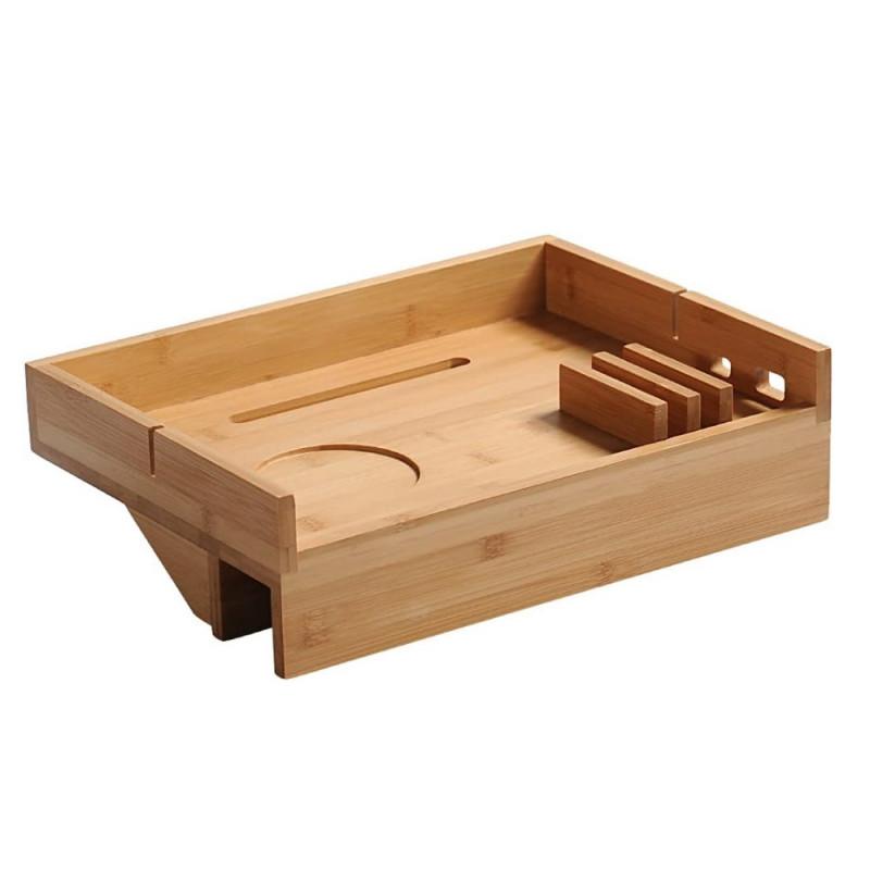 Рафт за легло Kesper 77630, 33.7x24x9.5см, Практичен дизайн, Захващащ механизъм, Бамбук, Кафяв | JAR Computers Рафт за легло Kesper 77630, 33.7x24x9.5см, Практичен дизайн, Захващащ механизъм, Бамбук, Кафяв