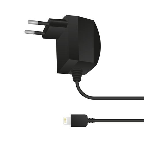Захранване за ел. мрежа с Lightning за iPhone 5, iPhone 5S, iPhone SE, iPhone 5C - Muvit Travel Charger | JAR Computers Захранване за ел. мрежа с Lightning за iPhone 5, iPhone 5S, iPhone SE, iPhone 5C - Muvit Travel Charger