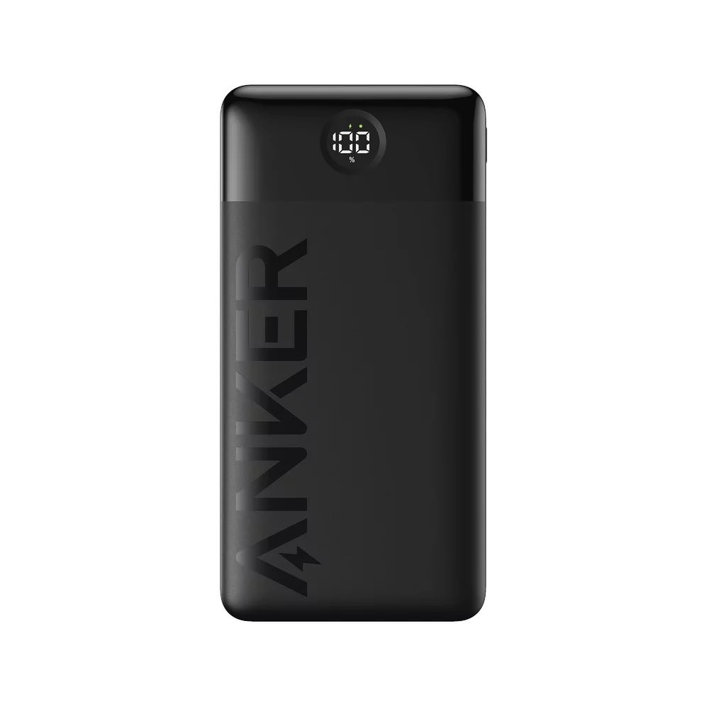 Anker PowerCore 326 Power Bank 15W 20000mAh - външна батерия с 1xUSB-C и 1xUSB-A изходи с технология за бързо зареждане (черен)