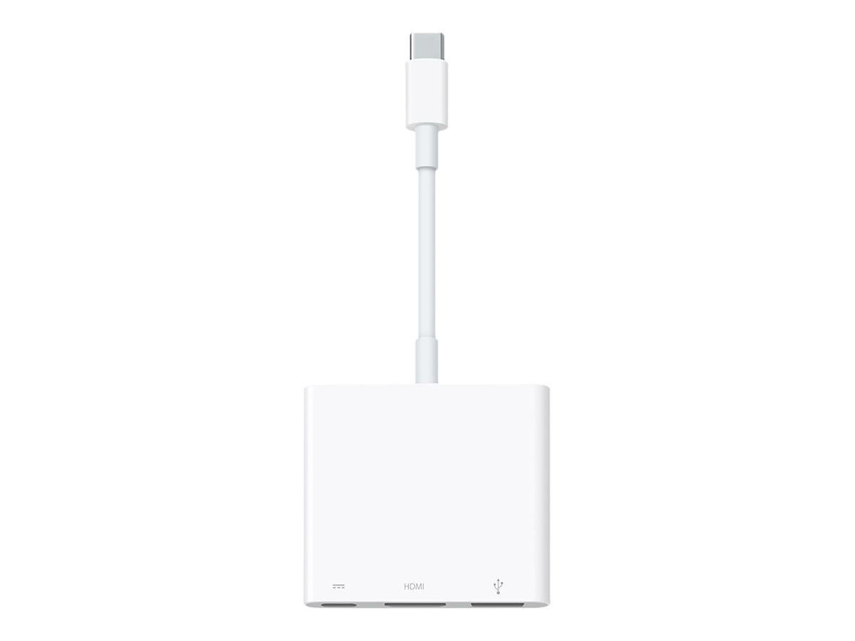 Apple Adapter - 24 pin USB-C male to USB, HDMI, USB-C (power only) female | JAR Computers Apple Adapter - 24 pin USB-C male to USB, HDMI, USB-C (power only) female