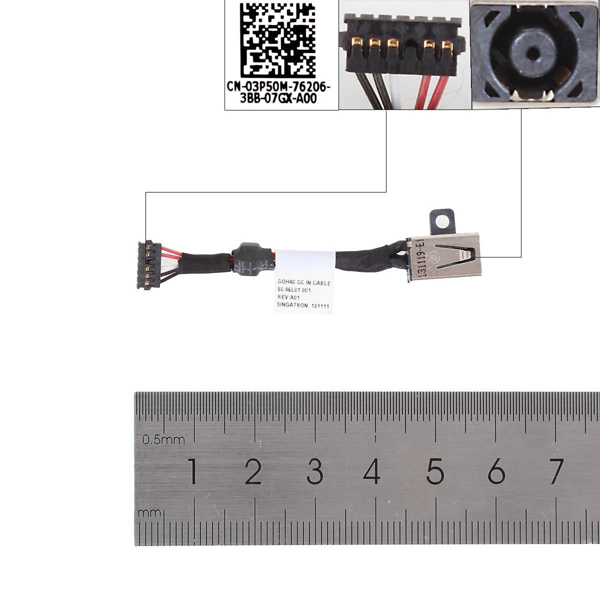 Букса за лаптоп (DC Power Jack) Dell Inspiron 14 7437 PJ641 С Кабел / With Cable 